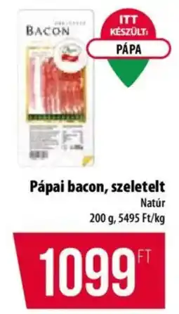 Coop Pápai bacon, szeletelt ajánlat
