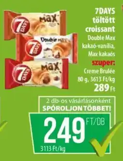 Coop 7DAYS töltött croissant ajánlat