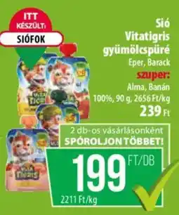 Coop Sió Vitatigris gyümölcspüré ajánlat