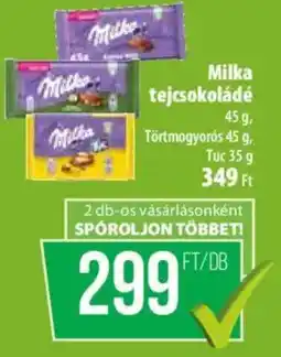 Coop Milka tejcsokoládé ajánlat