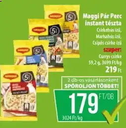 Coop Maggi Pár Perc instant tészta ajánlat