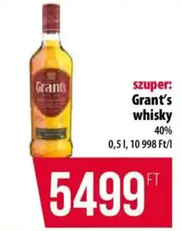 Coop Grant's whisky ajánlat