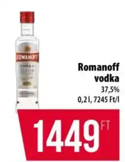 Coop Romanoff vodka ajánlat