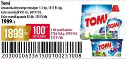 Coop Tomi mosópor, mosógél, mosókapszula ajánlat