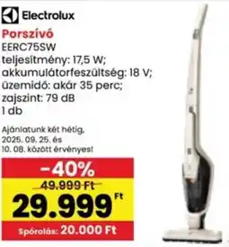 Interspar Electrolux Porszívó EERC75SW ajánlat