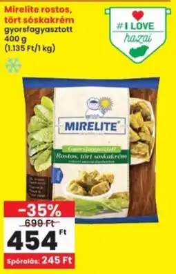 Interspar Mirelite rostos, tört sóskakrém ajánlat