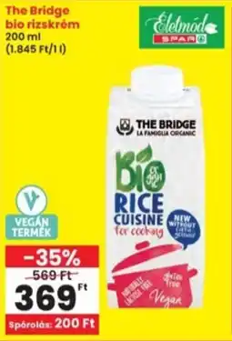 Interspar The Bridge bio rizskrém ajánlat