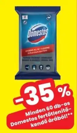 Interspar Domestos fertőtlenítő- kendő ajánlat