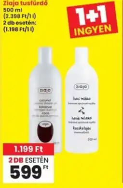 Interspar Ziaja tusfürdő ajánlat