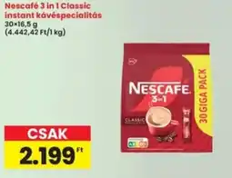 Interspar Nescafé 3 in 1 Classic instant kávéspecialitás ajánlat