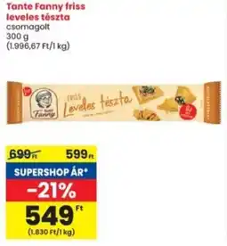 Interspar Tante Fanny friss leveles tészta ajánlat