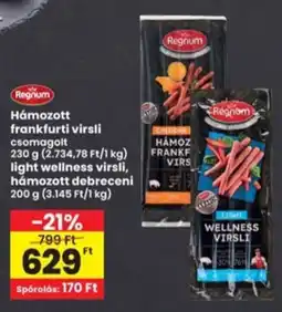 Interspar Regnum Hámozott frankfurti virsli ajánlat