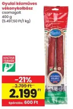 Interspar Gyulai kézműves vékonykolbász ajánlat