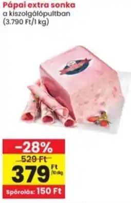 Interspar Pápai extra sonka ajánlat