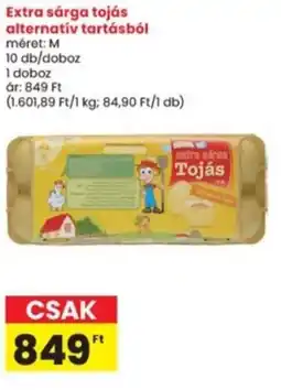 Interspar Extra sárga tojás alternativ tartásból ajánlat
