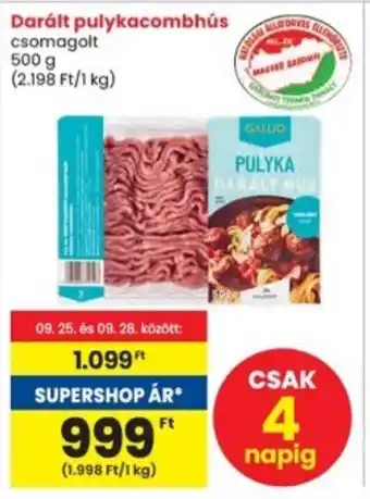 Interspar Darált pulykacombhús ajánlat