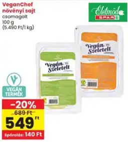 Interspar VeganChef növényi sajt ajánlat