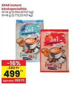 Interspar SPAR instant kávéspecialitás ajánlat