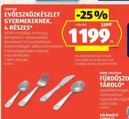 ALDI CROFTON EVŐESZKÖZKÉSZLET GYERMEKEKNEK, 4 RÉSZES ajánlat