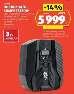 ALDI AUTO XS Hordozható Kompresszor ajánlat