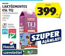 ALDI MILSANI LAKTÓZMENTES ESL TEJ ajánlat