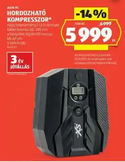 ALDI Hordozható kompresszor ajánlat