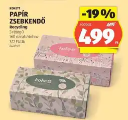 ALDI Kokett Papír Zsebkendő ajánlat
