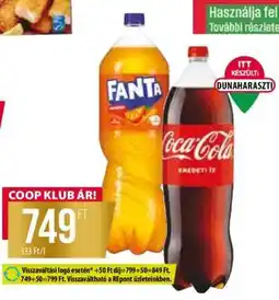 Coop Fanta és Coca-Cola ajánlat