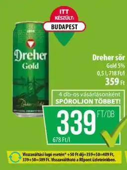 Coop Dreher sör ajánlat