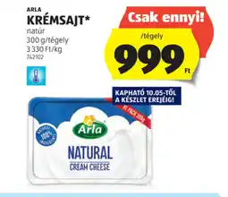 ALDI Arla Krémsajt ajánlat