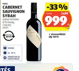 ALDI Chile Cabernet Sauvignon Syrah ajánlat
