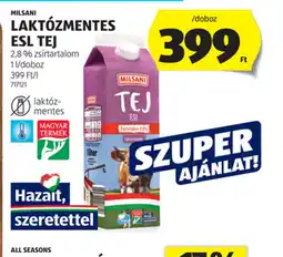 ALDI Milsani Laktzmentes ESL Tej ajánlat