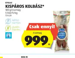 ALDI Gyulai Kisspáros Kolbász ajánlat
