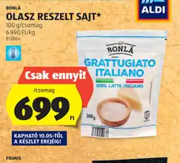 ALDI Ronla Olasz Reszelt Sajt ajánlat
