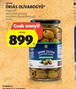 ALDI Cucina riás Olívabogy ajánlat