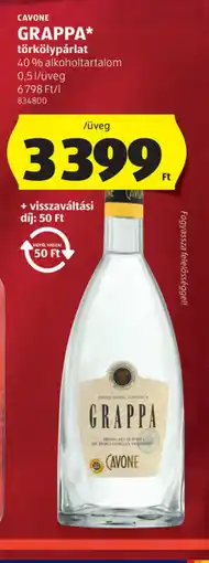 ALDI Cavone Grappa ajánlat