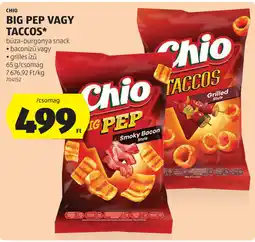 ALDI Chio big pep vagy taccos ajánlat