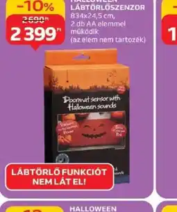 Auchan Halloween lábtörlőszenzor ajánlat