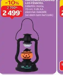 Auchan Halloween lámpás LED fénnyel ajánlat