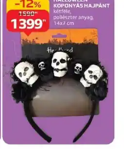 Auchan Halloween Koponyás hajpánt ajánlat