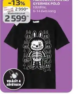 Auchan Halloween mintás gyermek pl ajánlat
