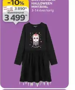 Auchan Lányka ruha Halloween mintával ajánlat