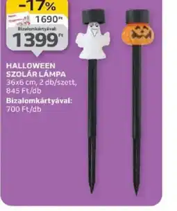 Auchan Halloween Szolár Lámpa ajánlat