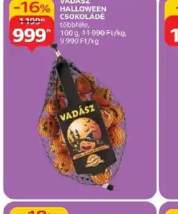 Auchan Vadász Halloween Csokoládé ajánlat