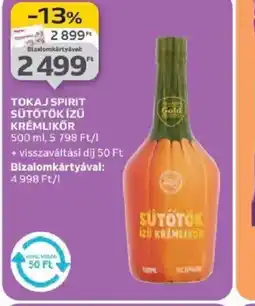 Auchan Tokaj Spirit Sütőtök ízű krémlikőr ajánlat