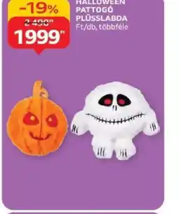Auchan Halloween pattog plüsslabda ajánlat