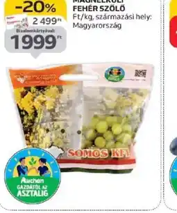 Auchan Magnélküli Fehér Szőlő ajánlat