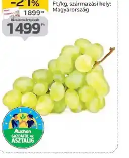 Auchan Fehér szőlő ajánlat