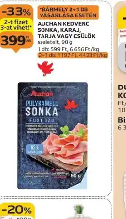 Auchan Auchan Kedvenc Pulykamell Sonka ajánlat