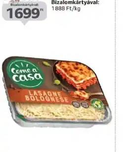 Auchan Come a Casa Lasagne Bolognese ajánlat